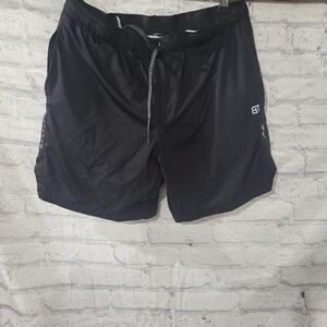 Born Tough Black Athletic Men's Shorts